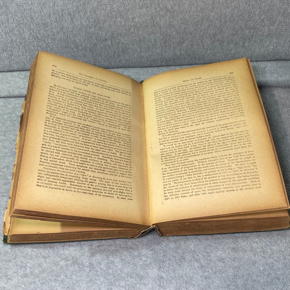 Vintage Practical Family Physician Book by Hood Medical 1901 Antique Loose Pages - Picture 6 of 13